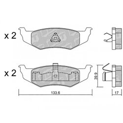 Klocki Galfer Sport FDHP 1050 - 2104700