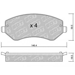 Klocki Galfer Sport FDHP 1050 - 2104900