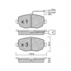 Klocki Galfer Sport FDHP 1050 - 2105301