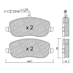 Klocki Galfer Sport FDHP 1050 - 2105500