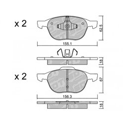 Klocki Galfer Sport FDHP 1050 - 2105900