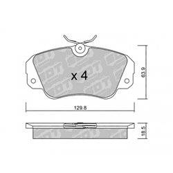 Klocki Galfer Sport FDHP 1050 - 2106300