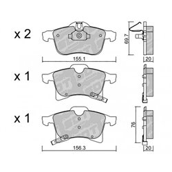 Klocki Galfer Sport FDHP 1050 - 2106400