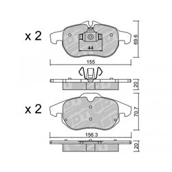 Klocki Galfer Sport FDHP 1050 - 2106500