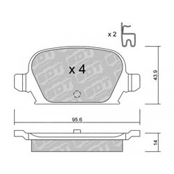Klocki Galfer Sport FDHP 1050 - 2106600