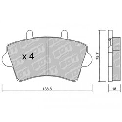 Klocki Galfer Sport FDHP 1050 - 2107000