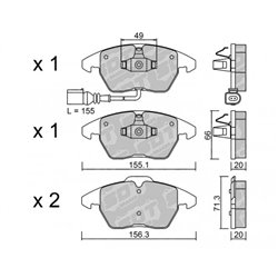 Klocki Galfer Sport FDHP 1050 - 2107200