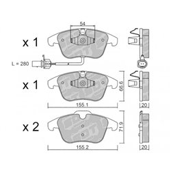 Klocki Galfer Sport FDHP 1050 - 2107204