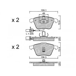 Klocki Galfer Sport FDHP 1050 - 2107300