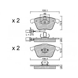 Klocki Galfer Sport FDHP 1050 - 2107301