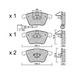 Klocki Galfer Sport FDHP 1050 - 2107302