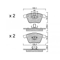 Klocki Galfer Sport FDHP 1050 - 2107303
