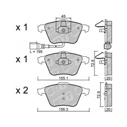Klocki Galfer Sport FDHP 1050 - 2107304