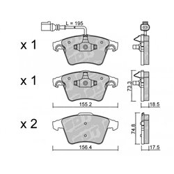 Klocki Galfer Sport FDHP 1050 - 2107601