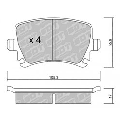 Klocki Galfer Sport FDHP 1050 - 2107700
