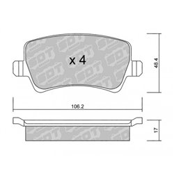 Klocki Galfer Sport FDHP 1050 - 2107701
