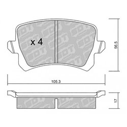 Klocki Galfer Sport FDHP 1050 - 2107702