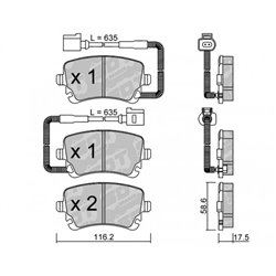 Klocki Galfer Sport FDHP 1050 - 2107801