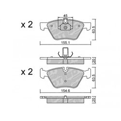 Klocki Galfer Sport FDHP 1050 - 2108001