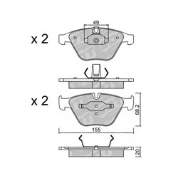 Klocki Galfer Sport FDHP 1050 - 2108100