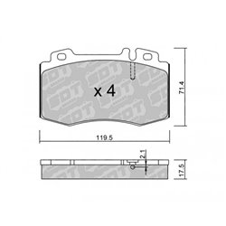Klocki Galfer Sport FDHP 1050 - 2108600