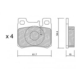 Klocki Galfer Sport FDHP 1050 - 2108900