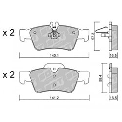 Klocki Galfer Sport FDHP 1050 - 2109100