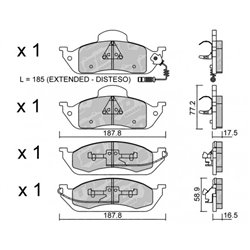 Klocki Galfer Sport FDHP 1050 - 2109200
