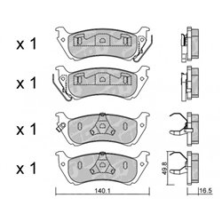 Klocki Galfer Sport FDHP 1050 - 2109300