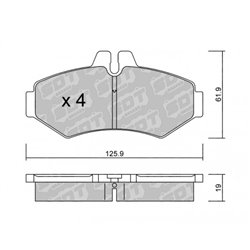 Klocki Galfer Sport FDHP 1050 - 2109500