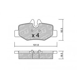 Klocki Galfer Sport FDHP 1050 - 2109900