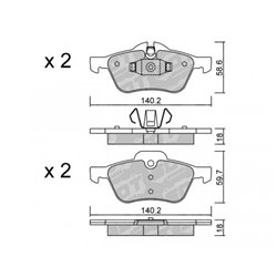 Klocki Galfer Sport FDHP 1050 - 2110000