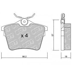 Klocki Galfer Sport FDHP 1050 - 2110700