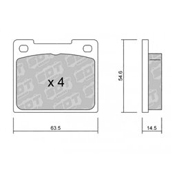 Klocki Galfer Sport FDHP 1050 - 2111200