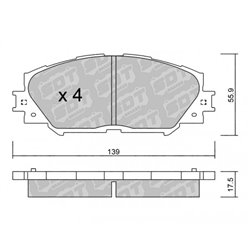 Klocki Galfer Sport FDHP 1050 - 2111900