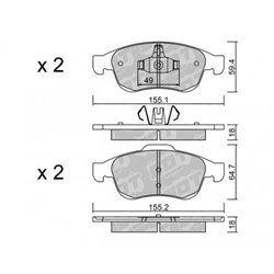 Klocki Galfer Sport FDHP 1050 - 2115000