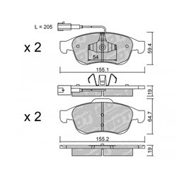 Klocki Galfer Sport FDHP 1050 - 2115001