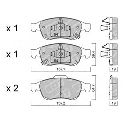 Klocki Galfer Sport FDHP 1050 - 2115002