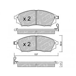 Klocki Galfer Sport FDHP 1050 - 2115200