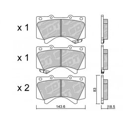 Klocki Galfer Sport FDHP 1050 - 2115300