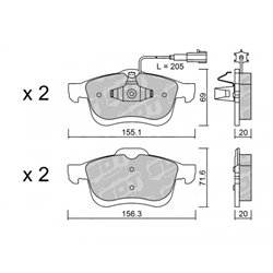 Klocki Galfer Sport FDHP 1050 - 2115601