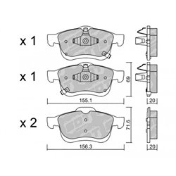 Klocki Galfer Sport FDHP 1050 - 2115602
