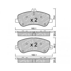 Klocki Galfer Sport FDHP 1050 - 2115700