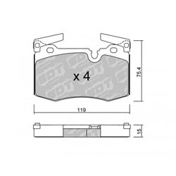 Klocki Galfer Sport FDHP 1050 - 2116000