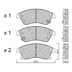 Klocki Galfer Sport FDHP 1050 - 2116700