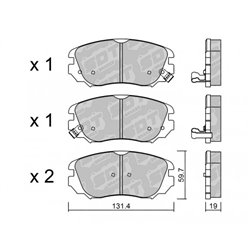 Klocki Galfer Sport FDHP 1050 - 2117000
