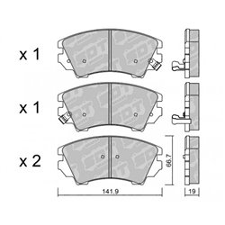 Klocki Galfer Sport FDHP 1050 - 2117100