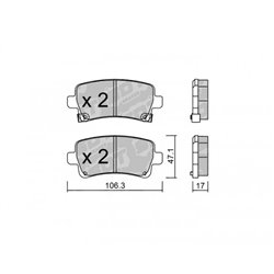 Klocki Galfer Sport FDHP 1050 - 2117300