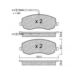 Klocki Galfer Sport FDHP 1050 - 2117400