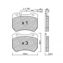 Klocki Galfer Sport FDHP 1050 - 2117500